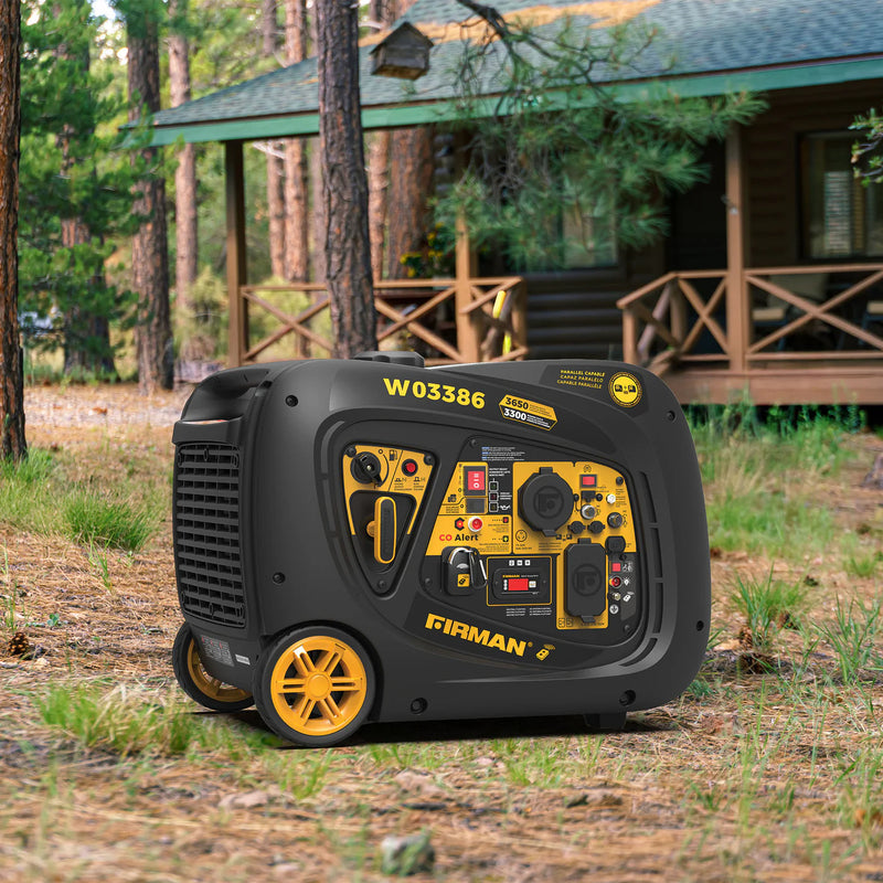 Load image into Gallery viewer, Firman Inverter Portable Generator 4125W Remote Start with CO ALERT W03386
