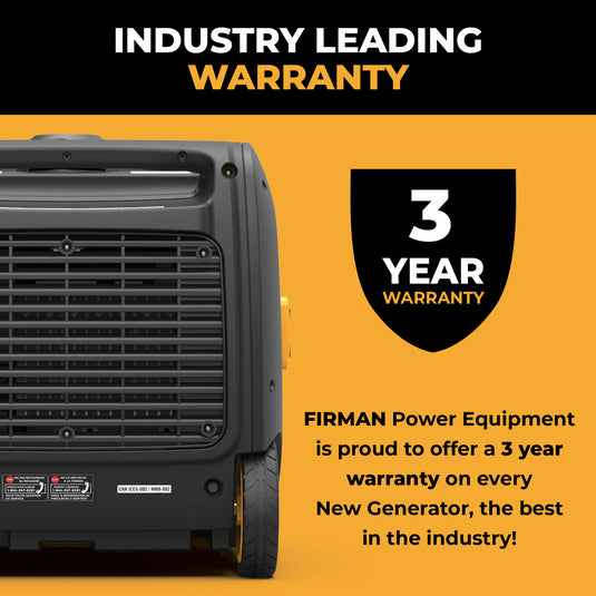 Firman Inverter Portable Generator 4125W Remote Start with CO ALERT W03386