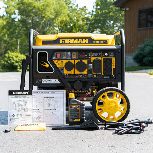 Firman Inverter Open Frame Portable Generator 4500W Remote Start with CO Alert W0663OF
