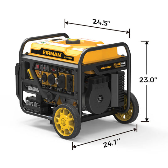 Firman Inverter Open Frame Portable Generator 4500W Remote Start with CO Alert W0663OF