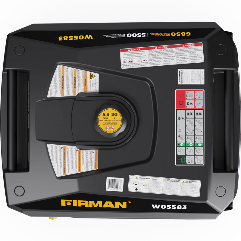 Load image into Gallery viewer, Firman Gas Inverter Portable Generator 6850/5500 Watt Remote Start 120/240V CO Alert w05583 - Backup Generator Store
