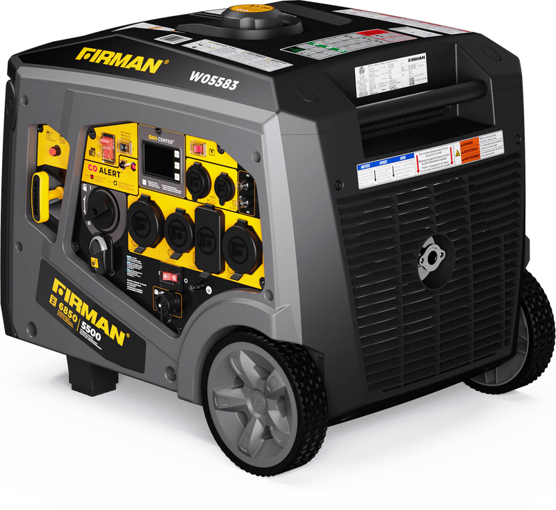 Load image into Gallery viewer, Firman Gas Inverter Portable Generator 6850/5500 Watt Remote Start 120/240V CO Alert w05583 - Backup Generator Store
