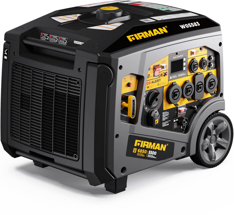 Load image into Gallery viewer, Firman Gas Inverter Portable Generator 6850/5500 Watt Remote Start 120/240V CO Alert w05583 - Backup Generator Store
