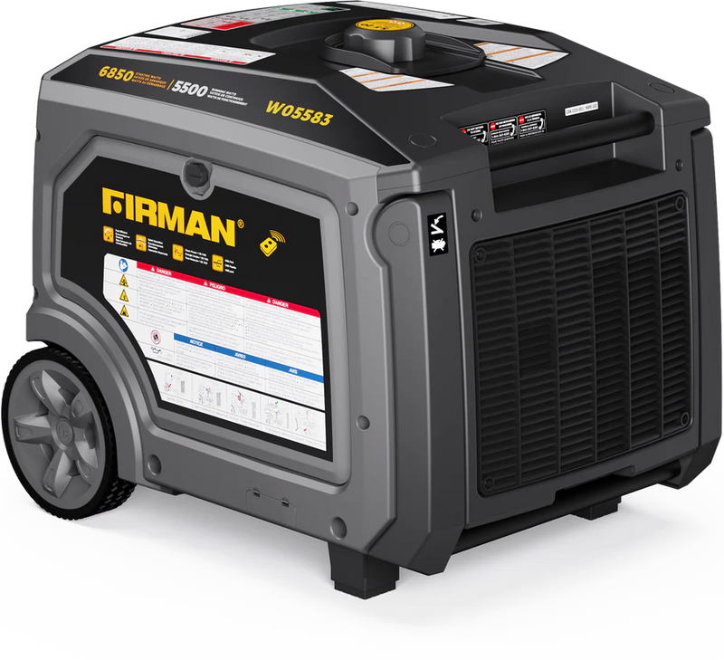 Load image into Gallery viewer, Firman Gas Inverter Portable Generator 6850/5500 Watt Remote Start 120/240V CO Alert w05583 - Backup Generator Store
