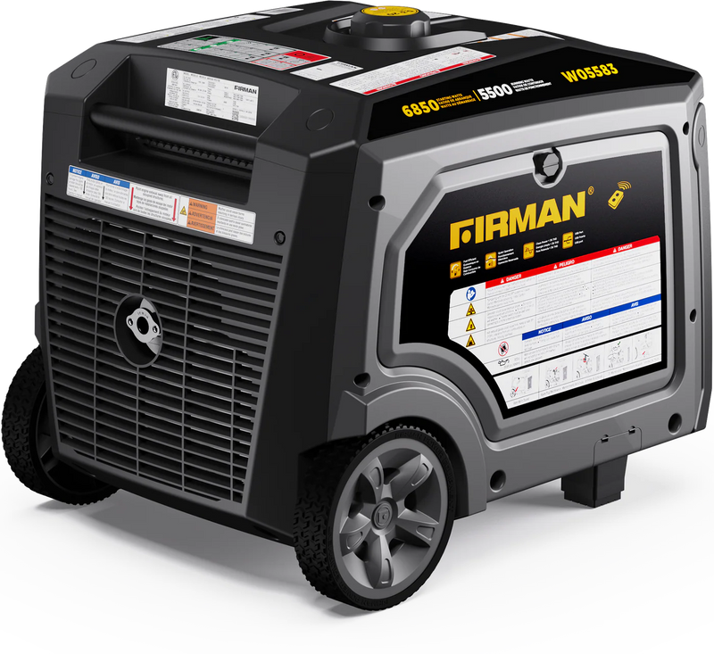 Load image into Gallery viewer, Firman Gas Inverter Portable Generator 6850/5500 Watt Remote Start 120/240V CO Alert w05583 - Backup Generator Store

