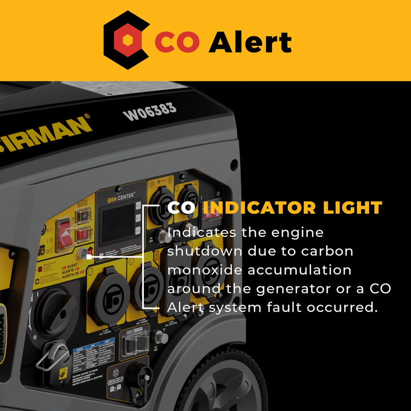 Load image into Gallery viewer, Firman Gas Inverter Portable Generator 7850/6300 Watt Remote Start 120/240V CO Alert w06383
