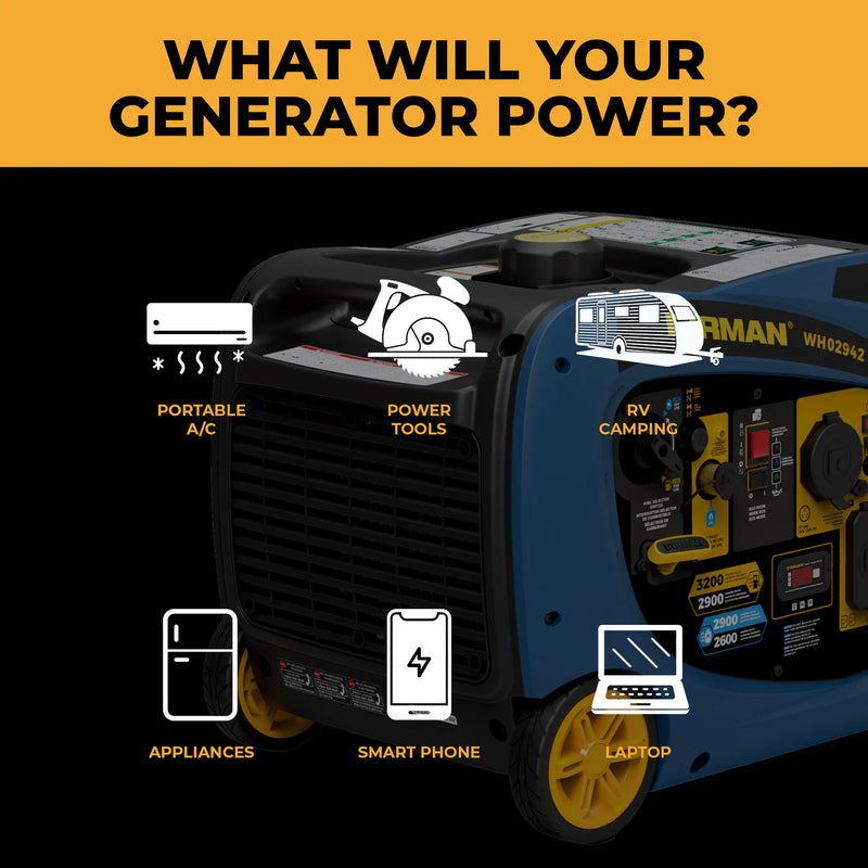 Load image into Gallery viewer, Firman Dual Fuel Inverter Portable Generator 3200W Electric Start wh02942 - Backup Generator Store
