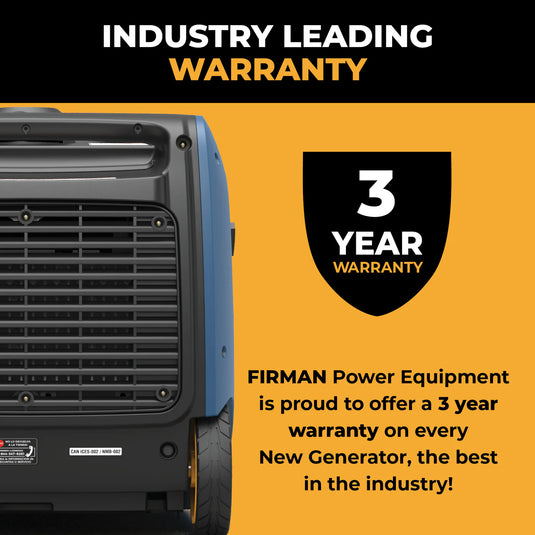 Firman Dual Fuel Inverter Portable Generator 3200W Electric Start wh02942 - Backup Generator Store