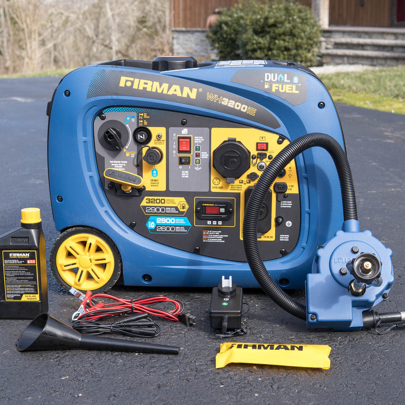Load image into Gallery viewer, Firman Dual Fuel Inverter Portable Generator 3200W Electric Start wh02942 - Backup Generator Store

