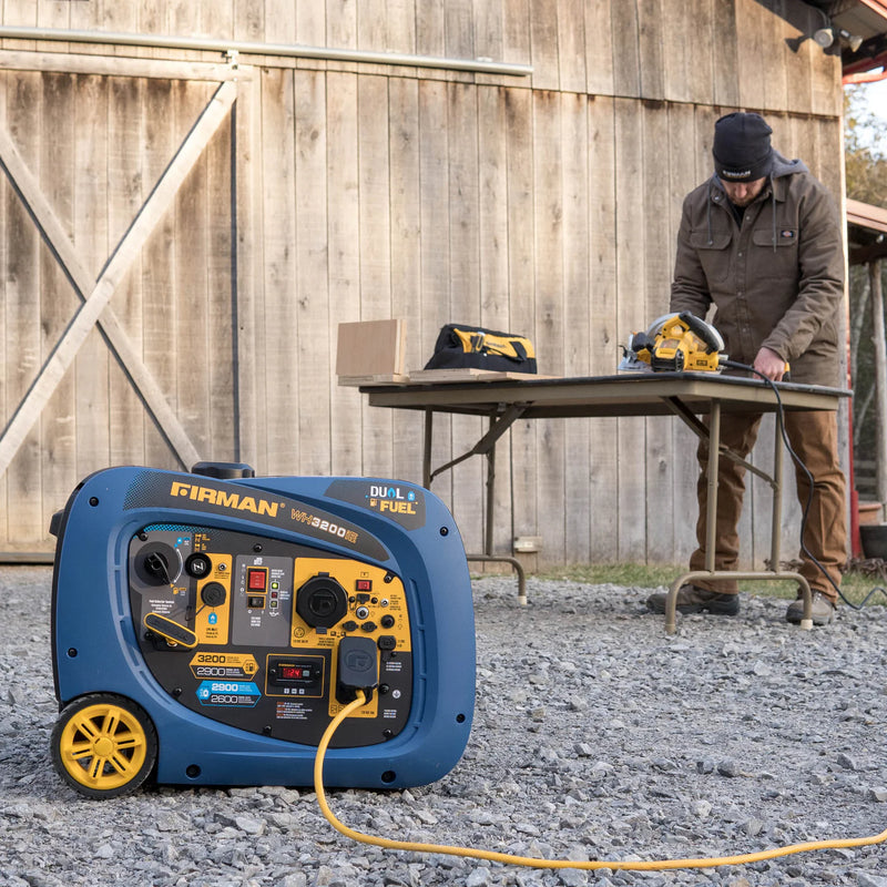 Load image into Gallery viewer, Firman Dual Fuel Inverter Portable Generator 3200W Electric Start wh02942 - Backup Generator Store
