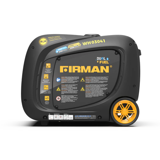 Firman Dual Fuel Inverter Portable Generator 3300W Recoil Start  wh03041