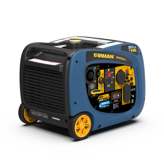 Firman Dual Fuel Inverter Portable Generator 3300W Recoil Start  wh03041