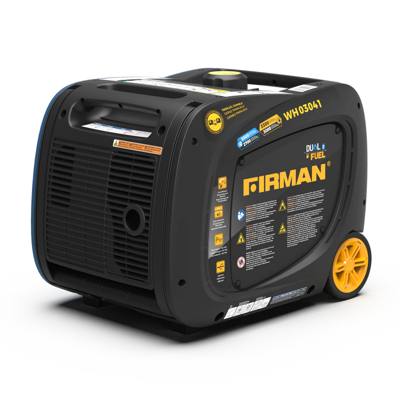 Load image into Gallery viewer, Firman Dual Fuel Inverter Portable Generator 3300W Recoil Start  wh03041
