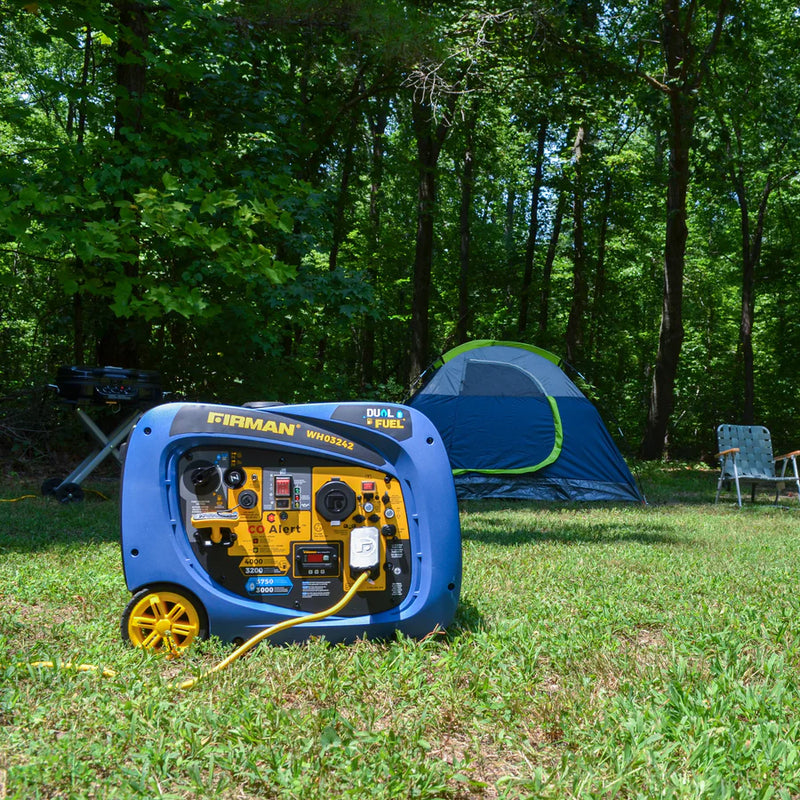 Load image into Gallery viewer, Firman Dual Fuel Inverter Portable Generator 4000W Electric Start with CO ALERT wh03242

