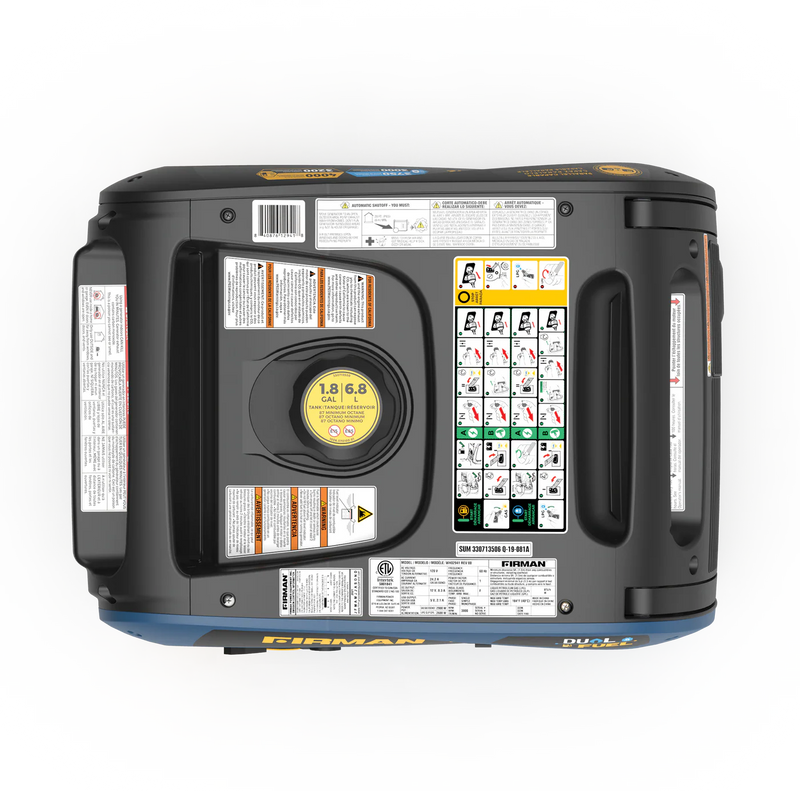 Load image into Gallery viewer, Firman Dual Fuel Inverter Portable Generator 4000W Electric Start with CO ALERT wh03242

