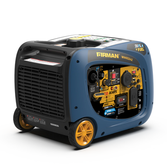 Firman Dual Fuel Inverter Portable Generator 4000W Electric Start with CO ALERT wh03242