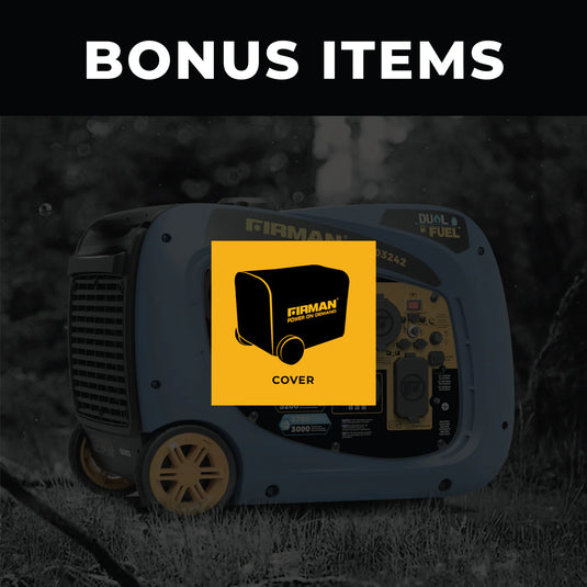 Firman Dual Fuel Inverter Portable Generator 4000W Electric Start with CO ALERT wh03242