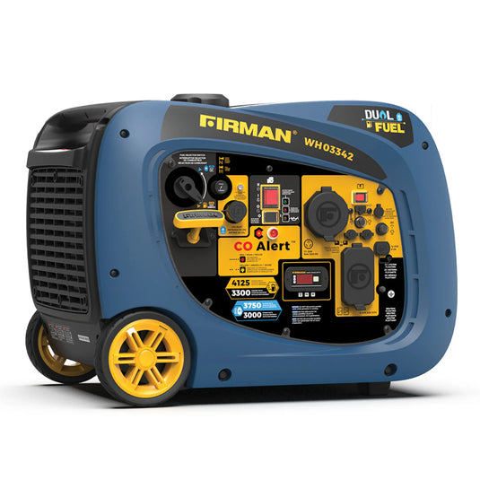 Firman Dual Fuel Inverter Portable Generator 4125W Electric Start with CO ALERT wh03342