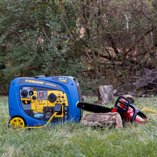Firman Dual Fuel Inverter Portable Generator 4125W Electric Start with CO ALERT wh03342