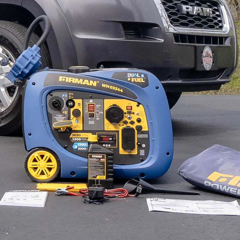 Load image into Gallery viewer, Firman Dual Fuel Inverter Portable Generator 4125W Electric Start wh03344
