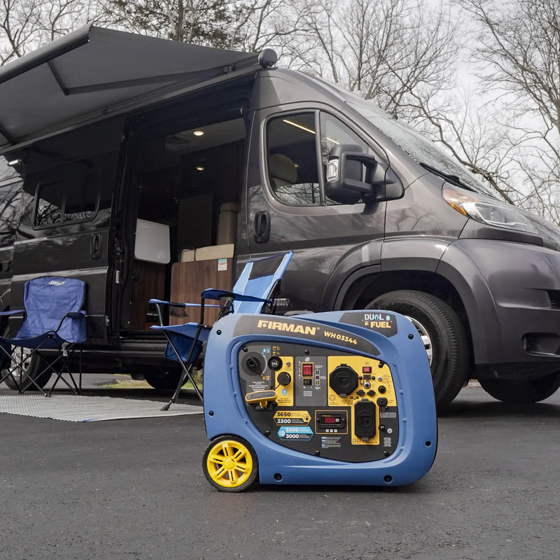 Load image into Gallery viewer, Firman Dual Fuel Inverter Portable Generator 4125W Electric Start wh03344
