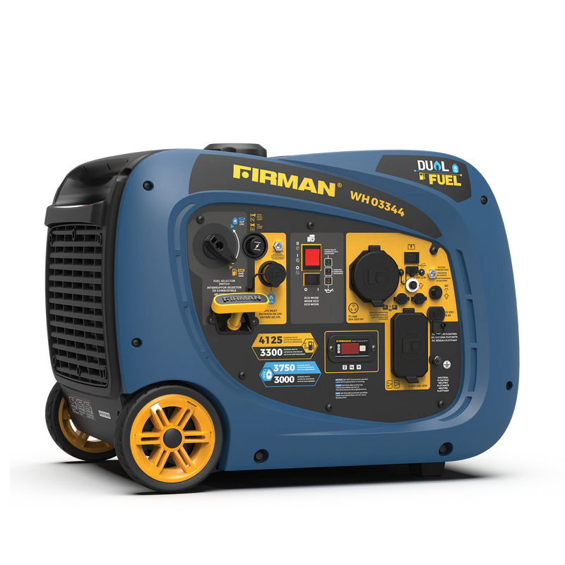 Load image into Gallery viewer, Firman Dual Fuel Inverter Portable Generator 4125W Electric Start wh03344
