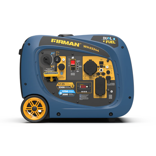 Firman Dual Fuel Inverter Portable Generator 4125W Electric Start wh03344