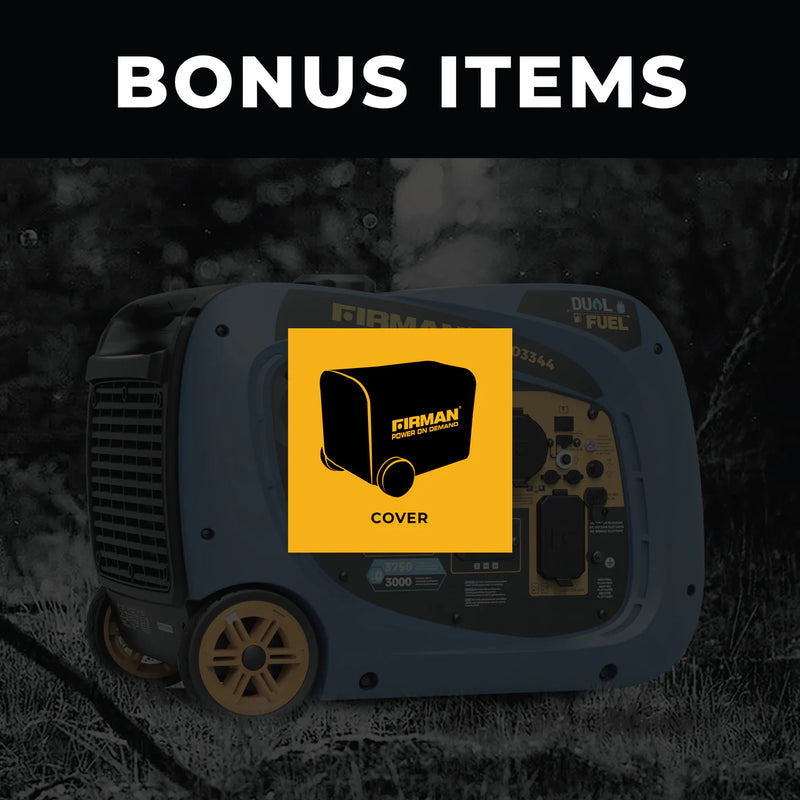 Load image into Gallery viewer, Firman Dual Fuel Inverter Portable Generator 4125W Electric Start wh03344

