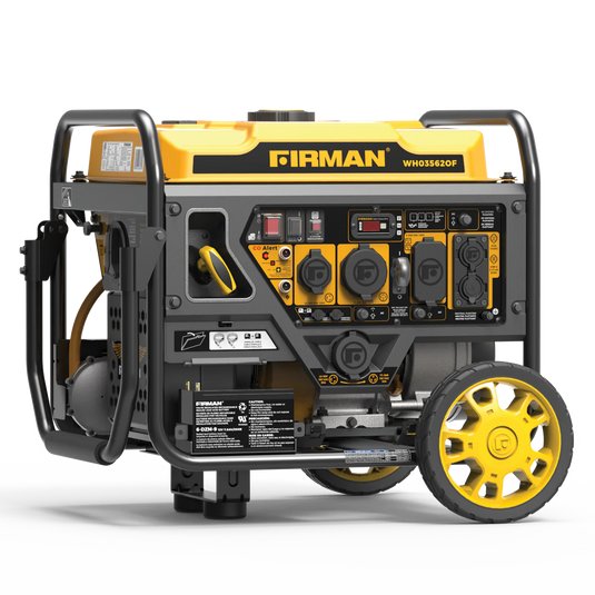 Firman Dual Fuel Open Frame Inverter 4400W Electric Start with CO ALERT wh03562of