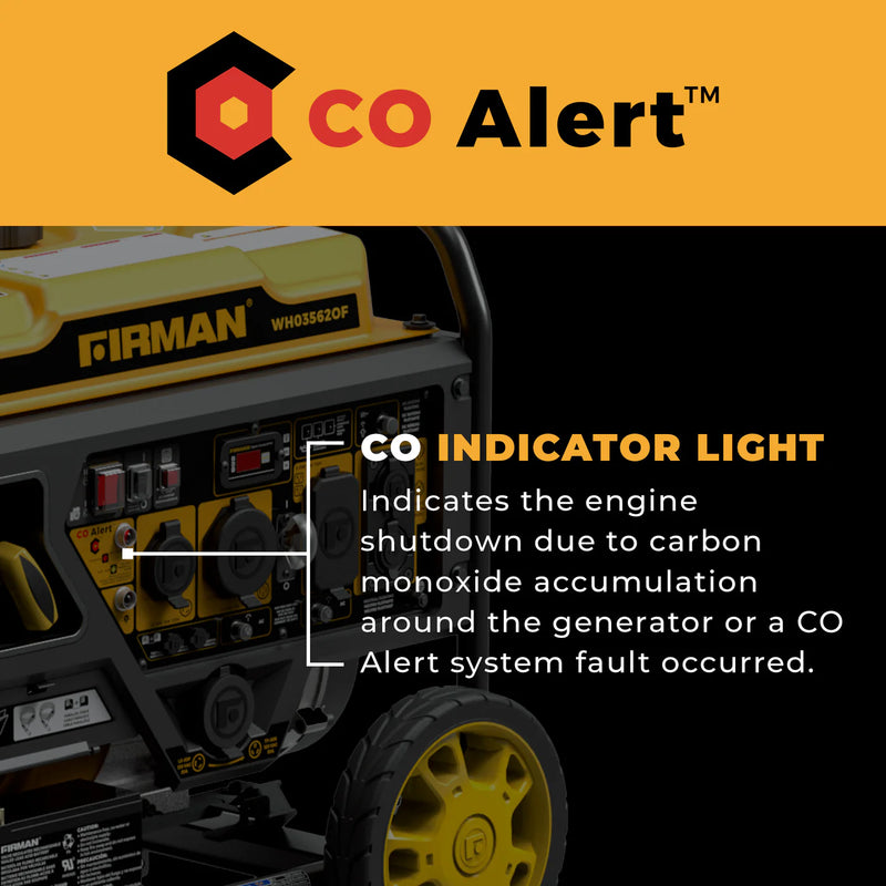Load image into Gallery viewer, Firman Dual Fuel Open Frame Inverter 4400W Electric Start with CO ALERT wh03562of
