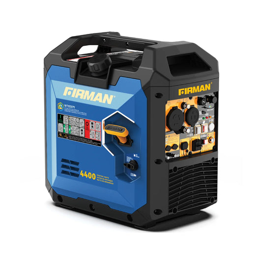 Firman  Tri Fuel Inverter Portable Generator 4400/3500 Watt Electric Start 120V Parallel Ready CO Alert wt03571
