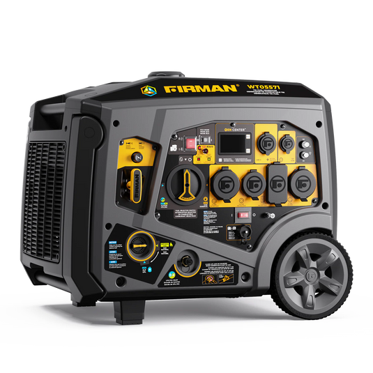 Firman Tri Fuel Inverter Portable Generator 6850W Electric Start With CO Alert wt05571