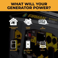 Load image into Gallery viewer, Firman Tri Fuel Inverter Portable Generator 6850W Electric Start With CO Alert wt05571
