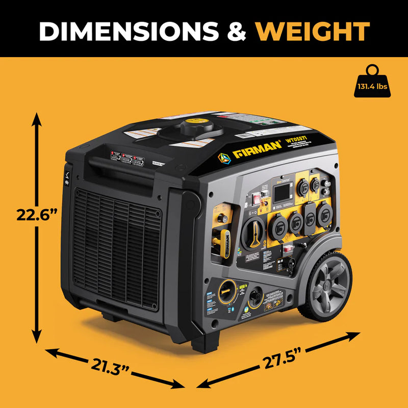 Load image into Gallery viewer, Firman Tri Fuel Inverter Portable Generator 6850W Electric Start With CO Alert wt05571
