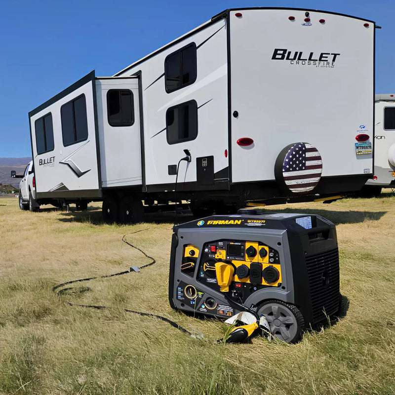 Load image into Gallery viewer, Firman Tri Fuel Inverter Portable Generator 6850W Electric Start With CO Alert wt05571
