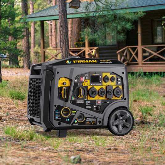 Firman Tri Fuel Inverter Portable Generator 6850W Electric Start With CO Alert wt05571
