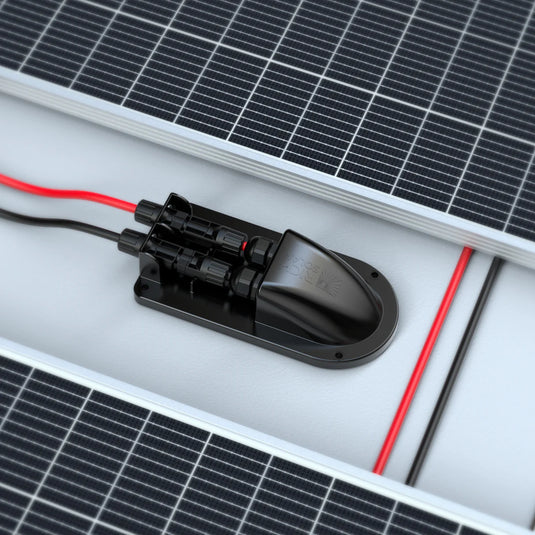 Rich Solar Cable Entry Plate | IP68 Waterproof Polypropylene Housing with UL 10AWG Wires and Solar Connectors | Easy to Install RS-G02