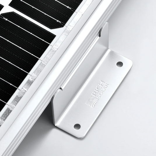 Rich Solar 2" Z-Brackets Silver | Mounting Hardware Z-Brackets with Screws | Designed for RICH SOLAR MEGA Series Solar Panels | Easy to Install RS-ZB4HH