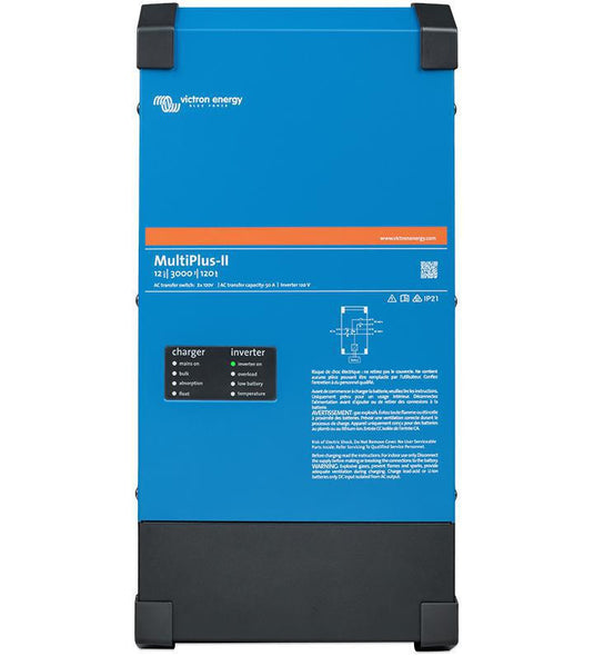 Victron Energy MultiPlus-II 24/3000 | 24V Input | 3000VA Output 120V VE.Bus | 70A Charger | Transfer Switch | UL 1741 1593044