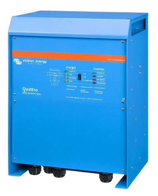Load image into Gallery viewer, Victron Quattro 48/5000 | 48V Input | 5000VA Output 120V | 70A Charger | Transfer Switch
