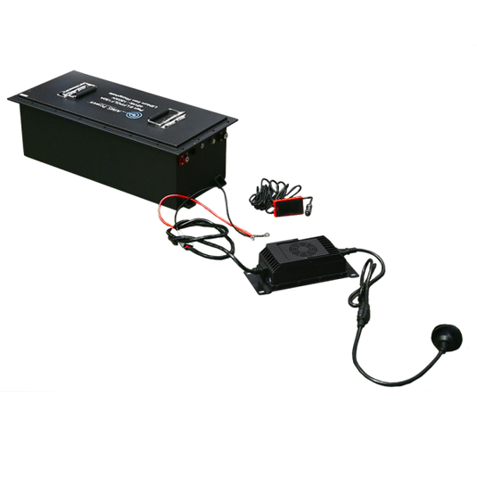 Aims Golf Cart 105AH Lithium Battery 105AH 48V 5.3 kWh with Charger and Wiring kit KIT-GLF105