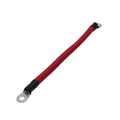 Aims Cable 1/0 AWG Jumper Red 1 Foot Lugged CBL01FT10RED