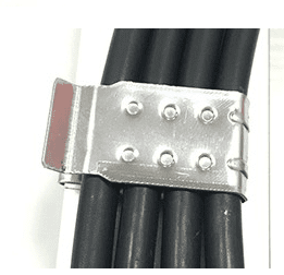 Load image into Gallery viewer, Aims PV Wire Clips - Holds up to 4 - 10AWG wires per clip attaches to solar panel frame -50pk PV-CC4X-50pk
