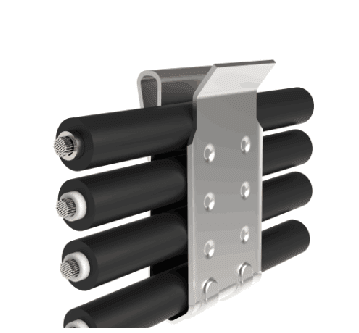 Aims PV Wire Clips - Holds up to 4 - 10AWG wires per clip attaches to solar panel frame -50pk PV-CC4X-50pk