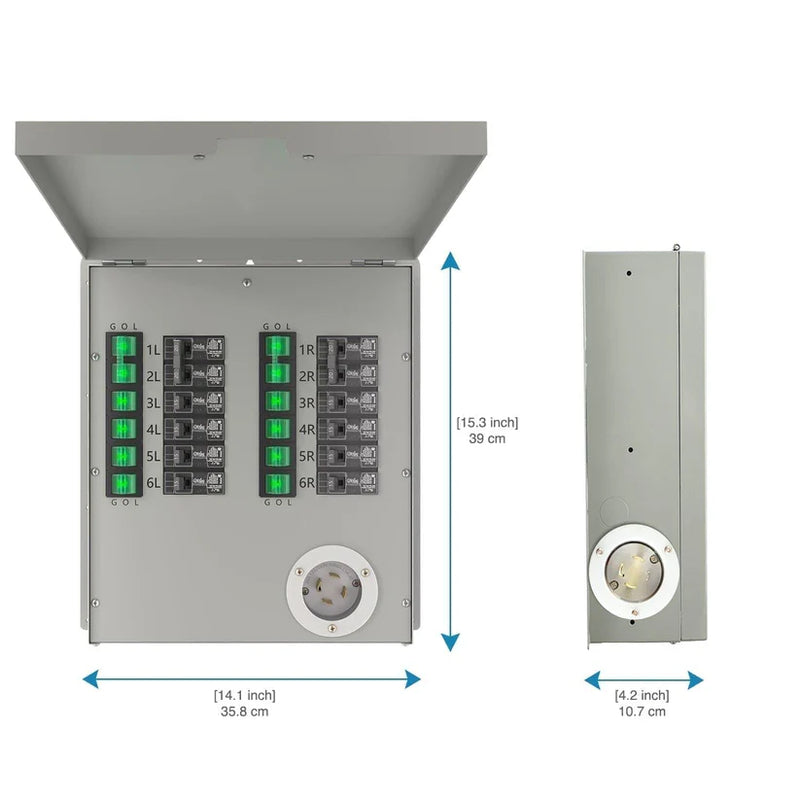Load image into Gallery viewer, Nature's Generator 12-Circuit 120/240V 30A Non-Automatic Transfer Switch NGPHPTK2
