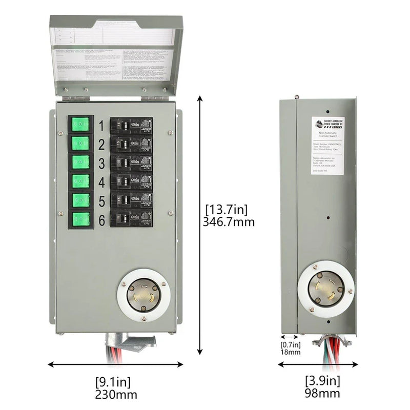 Load image into Gallery viewer, Nature's Generator Elite Generator + 2X 100W Panel + Transfer Switch HKNGAUELP
