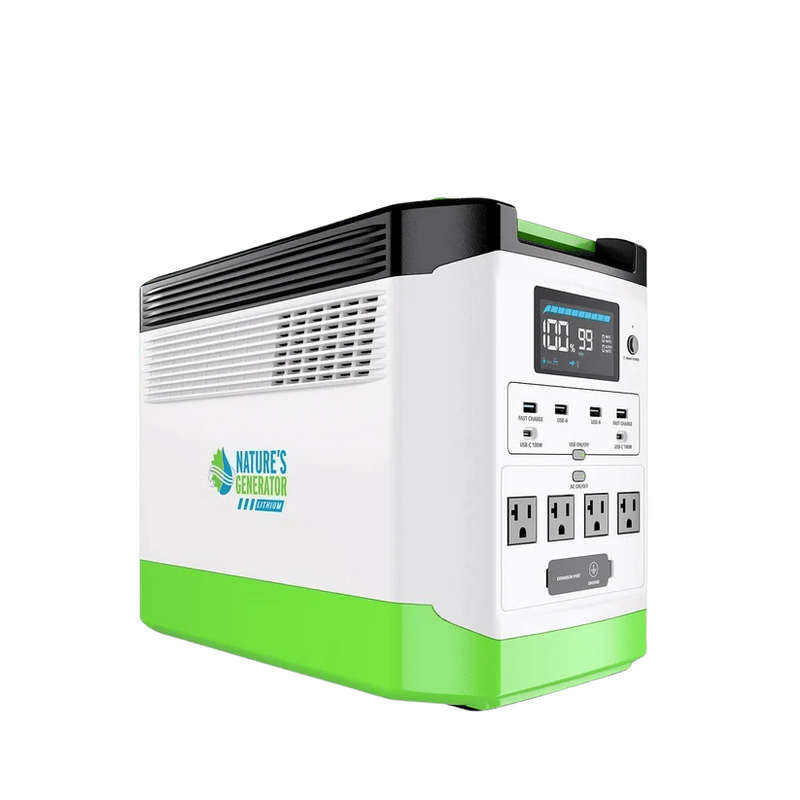 Load image into Gallery viewer, Nature's Generator High Capacity Expandable Lithium 1800 Power Station NGLGN18
