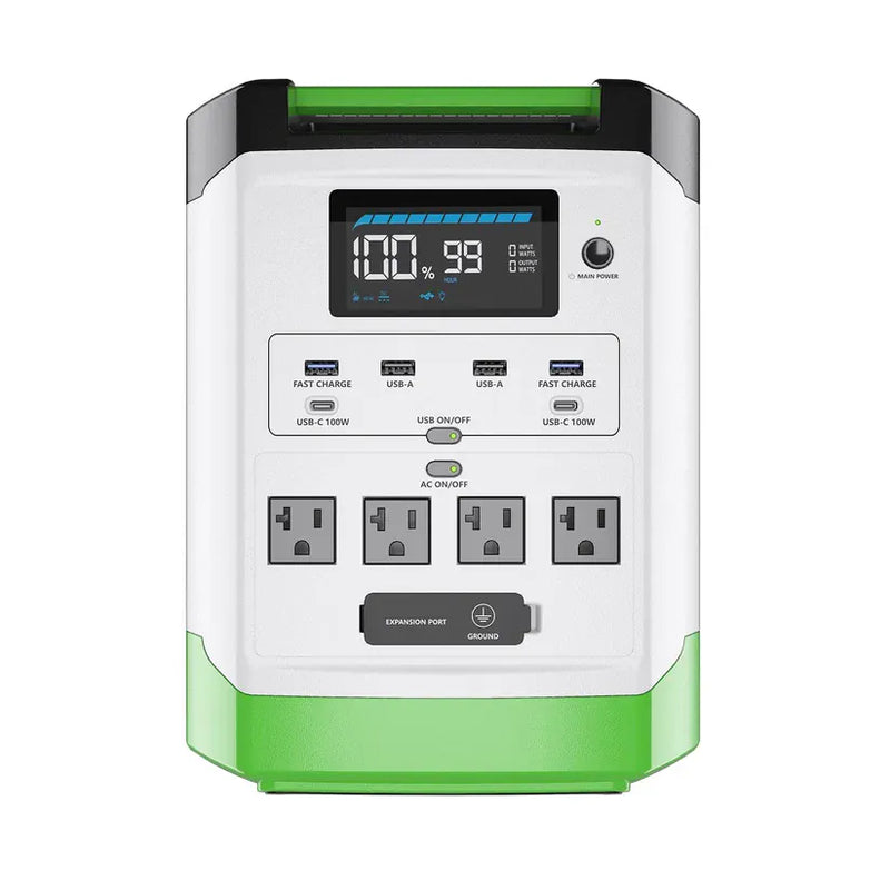 Load image into Gallery viewer, Nature's Generator 2X Lithium 1800 Solar Generator+ 2X 100W Rigid Panel+ Link Cable NGLGNPT
