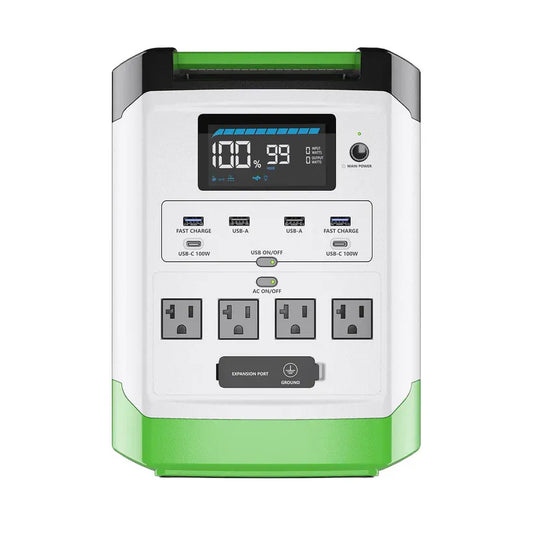 Nature's Generator 2X Lithium 1800 Solar Generator+ 2X 100W Rigid Panel+ Link Cable NGLGNPT