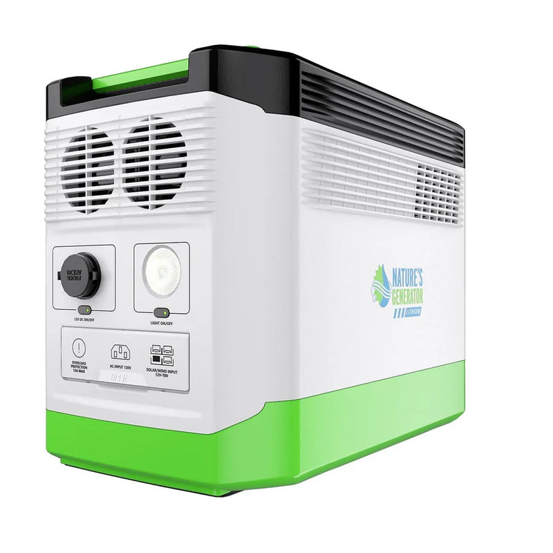 Load image into Gallery viewer, Nature's Generator Lithium 1800 Solar Generator + 100W Solar Panel + 4-Circuit Transfer Switch NGLGNAUP
